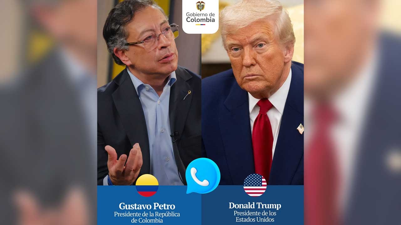 Dialogo telefónico entre los presidentes Gustavo Petro y Donald Trump ...